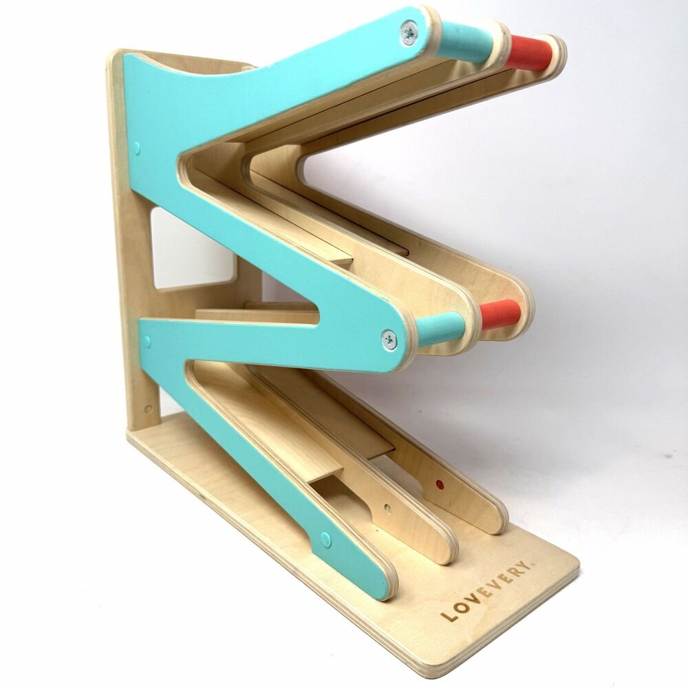 Lovevery Wooden Race and Chase Ramp No Cars  Month 16-17-18 Pioneer Kit